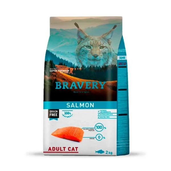 Bravery Cat Adulto Salmon 7 Kg.