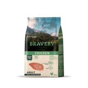 Bravery Chicken Adulto Large/Medium Breeds 4 Kg.